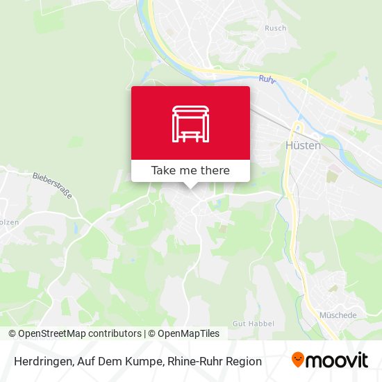 Herdringen, Auf Dem Kumpe map