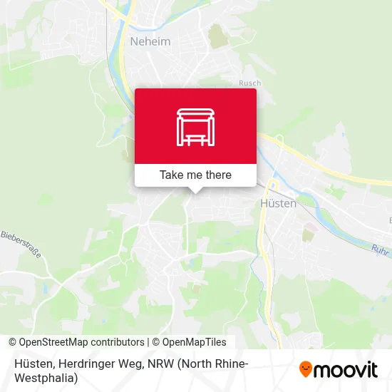 Hüsten, Herdringer Weg map