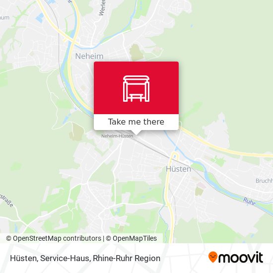 Hüsten, Service-Haus map