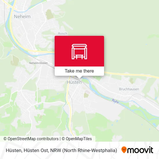 Hüsten, Hüsten Ost map