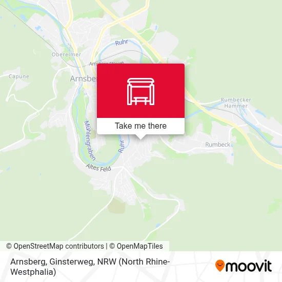 Arnsberg, Ginsterweg map