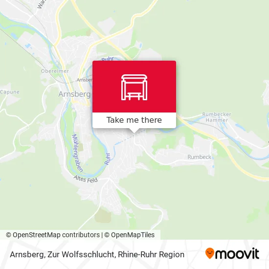 Карта Arnsberg, Zur Wolfsschlucht