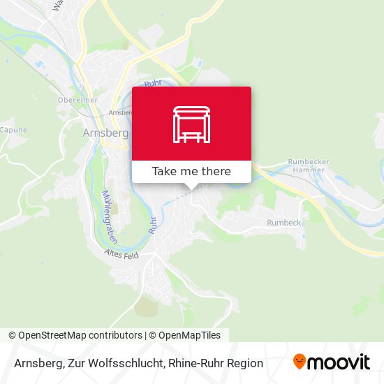 Arnsberg, Zur Wolfsschlucht map