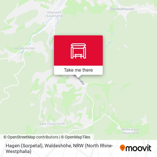 Hagen (Sorpetal), Waldeshöhe map