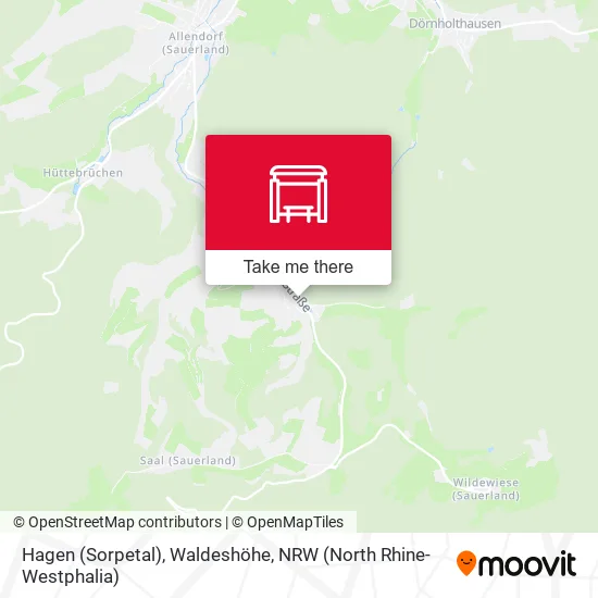 Карта Hagen (Sorpetal), Waldeshöhe