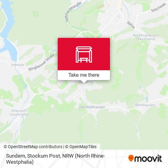 Sundern, Stockum Post map