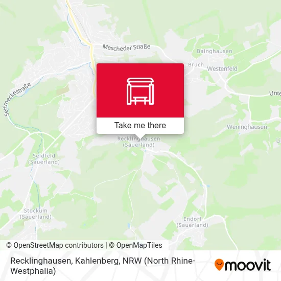 Recklinghausen, Kahlenberg map