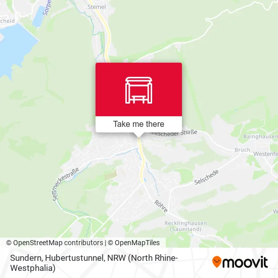 Карта Sundern, Hubertustunnel