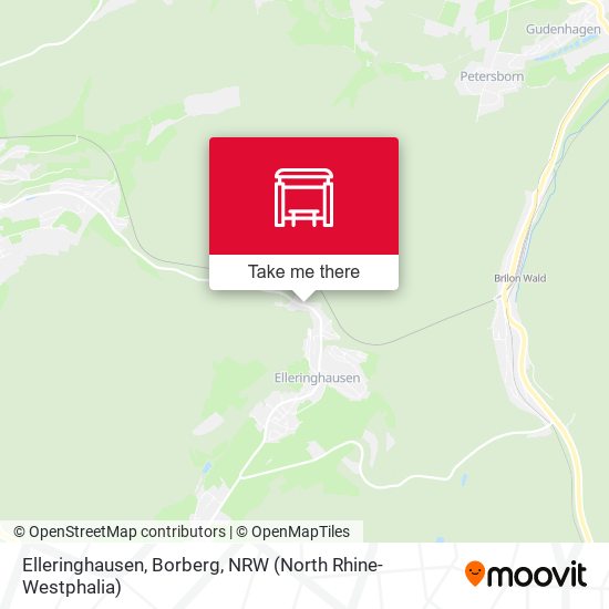 Elleringhausen, Borberg map