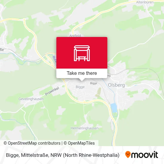 Bigge, Mittelstraße map