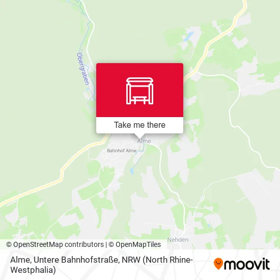 Карта Alme, Untere Bahnhofstraße