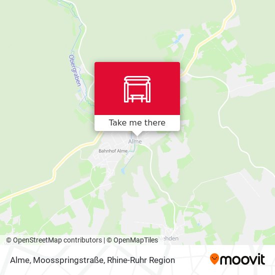 Alme, Moosspringstraße map