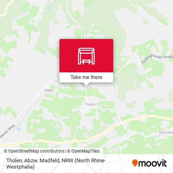Thülen, Abzw. Madfeld map