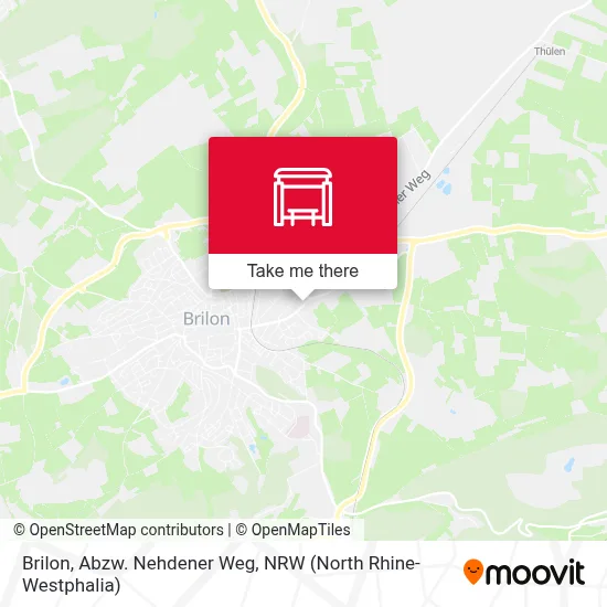 Brilon, Abzw. Nehdener Weg map