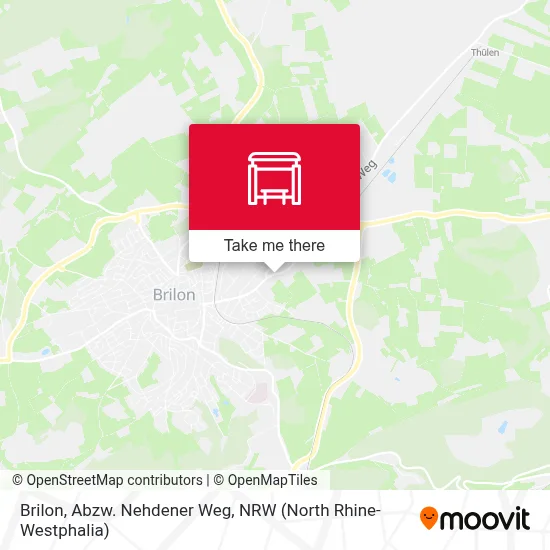 Brilon, Abzw. Nehdener Weg map