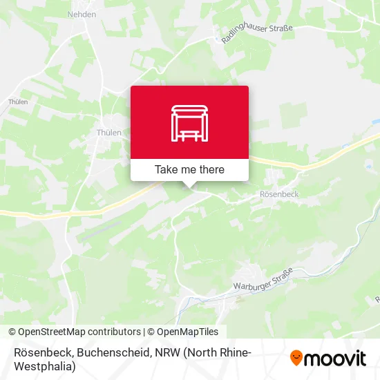 Карта Rösenbeck, Buchenscheid