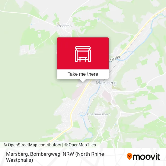 Marsberg, Bombergweg map