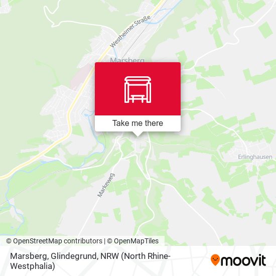 Marsberg, Glindegrund map