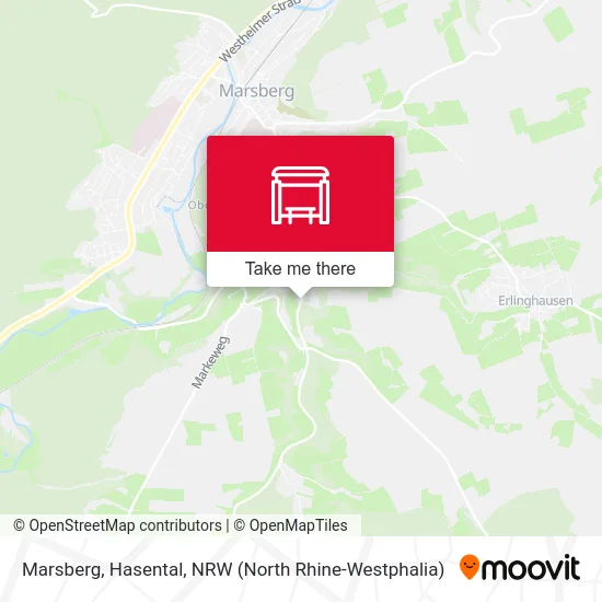 Marsberg, Hasental map