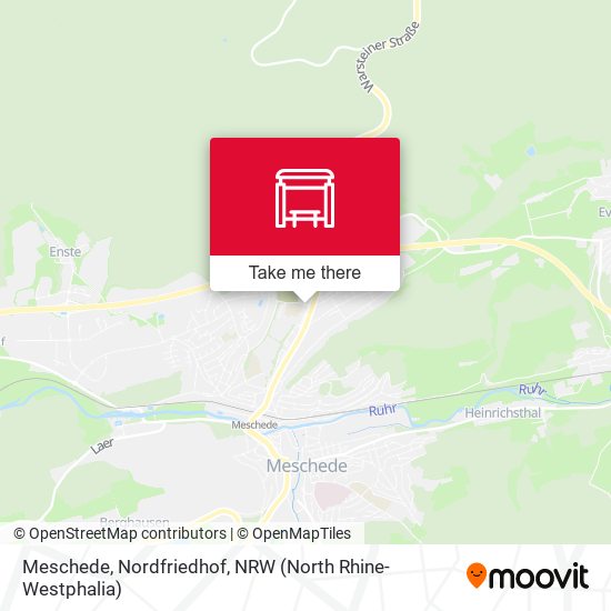 Meschede, Nordfriedhof map