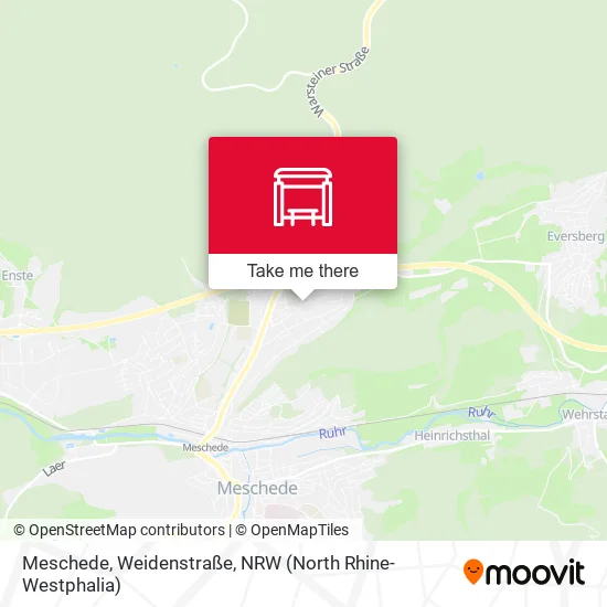 Карта Meschede, Weidenstraße