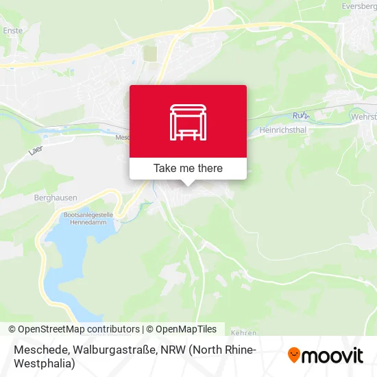 Карта Meschede, Walburgastraße