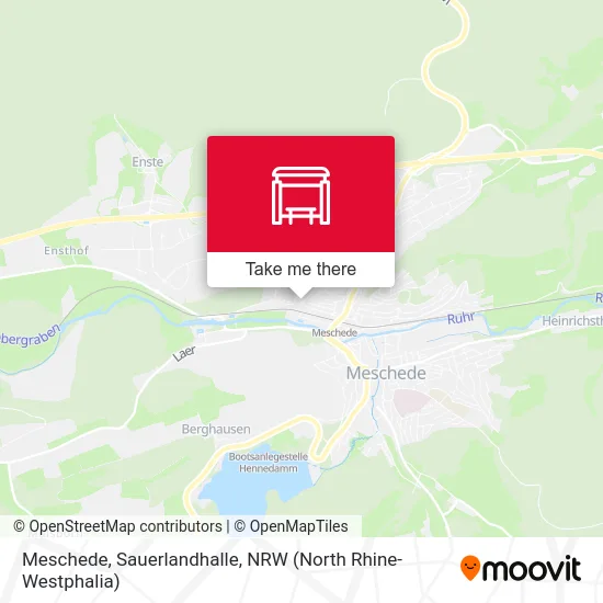 Meschede, Sauerlandhalle map