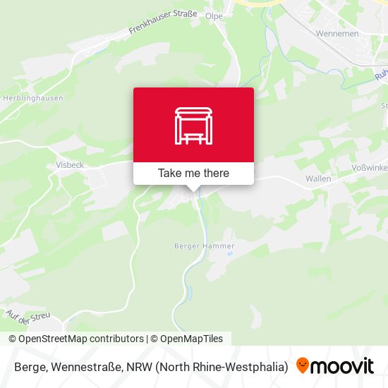 Berge, Wennestraße map