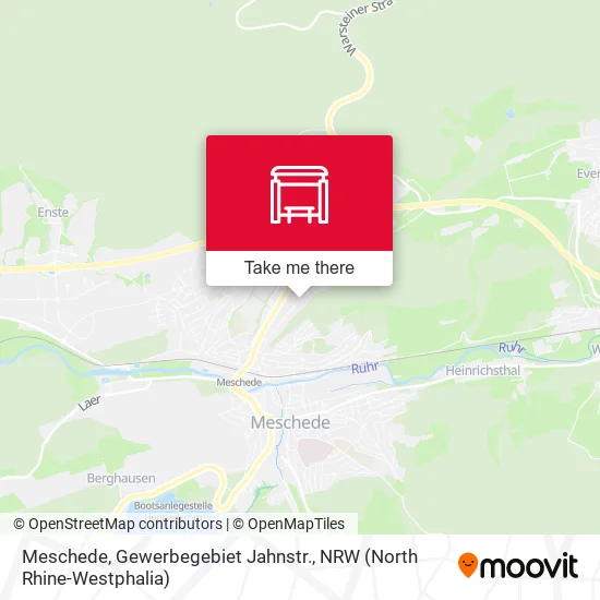 Карта Meschede, Gewerbegebiet Jahnstr.