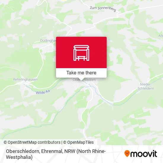 Карта Oberschledorn, Ehrenmal