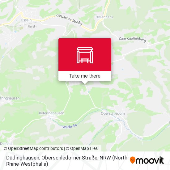Düdinghausen, Oberschledorner Straße map