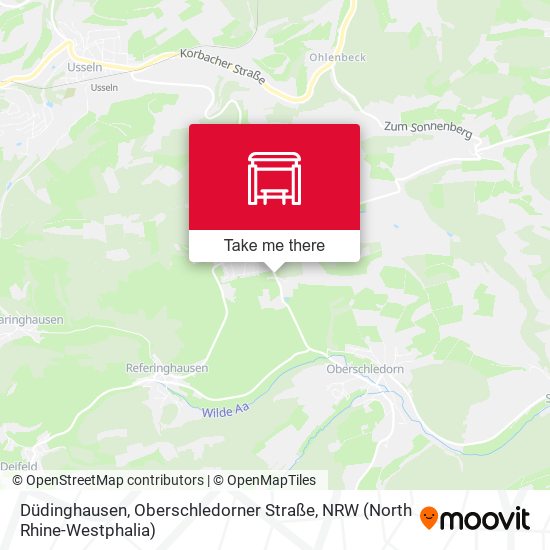 Düdinghausen, Oberschledorner Straße map
