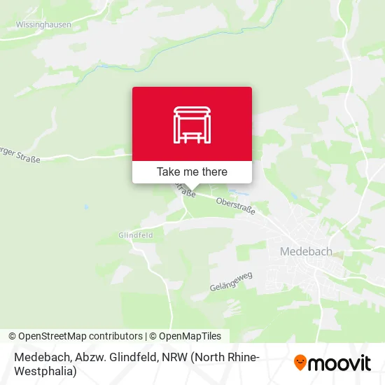 Карта Medebach, Abzw. Glindfeld