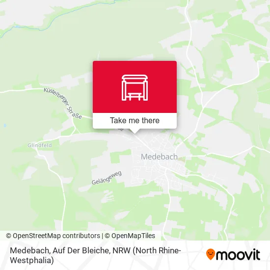 Карта Medebach, Auf Der Bleiche