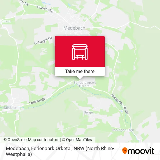 Карта Medebach, Ferienpark Orketal