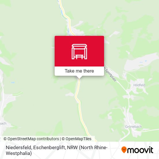 Niedersfeld, Eschenberglift map