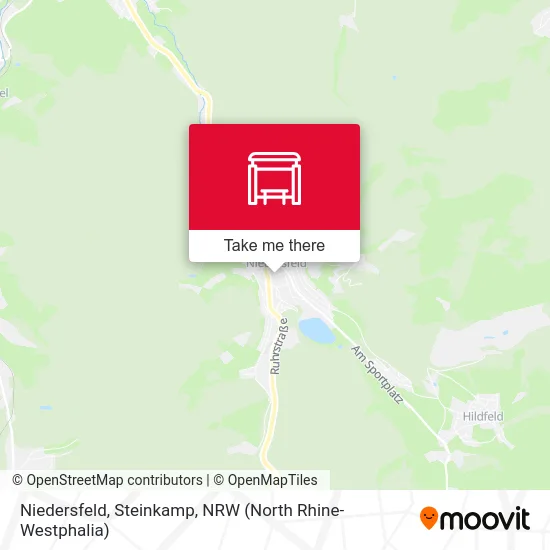 Niedersfeld, Steinkamp map