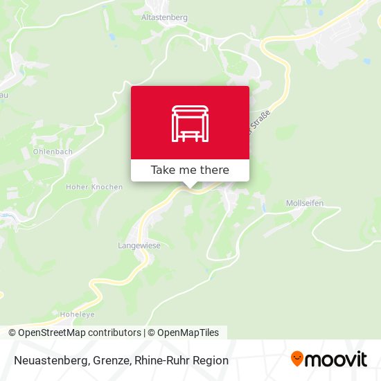 Карта Neuastenberg, Grenze