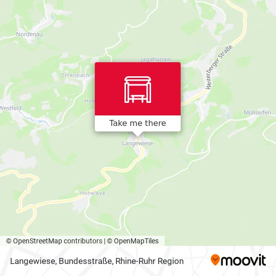 Карта Langewiese, Bundesstraße