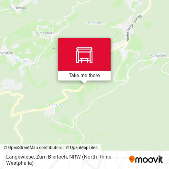 Langewiese, Zum Bierloch map