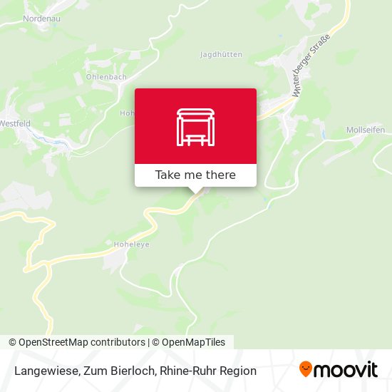 Langewiese, Zum Bierloch map