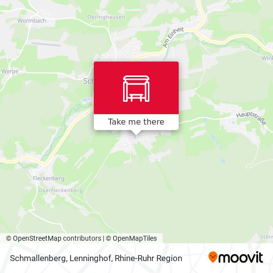 Schmallenberg, Lenninghof map