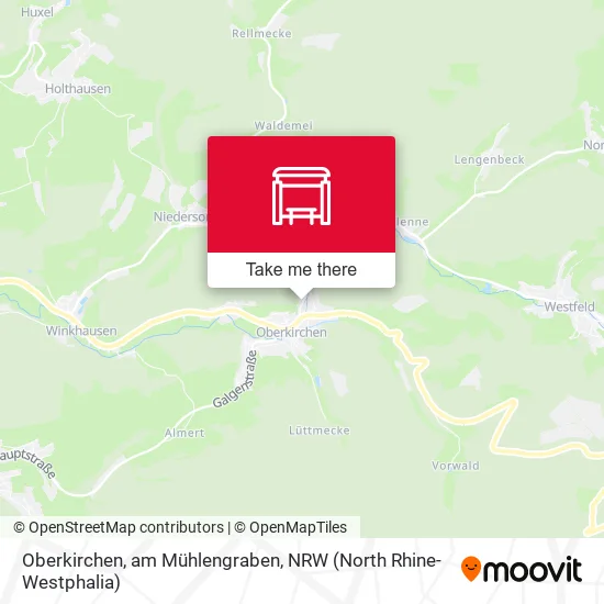 Карта Oberkirchen, am Mühlengraben