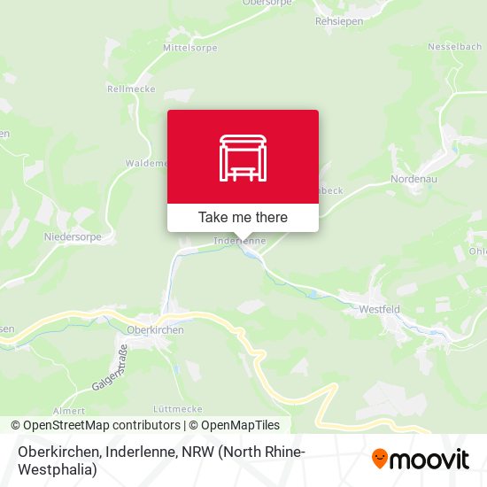 Oberkirchen, Inderlenne map