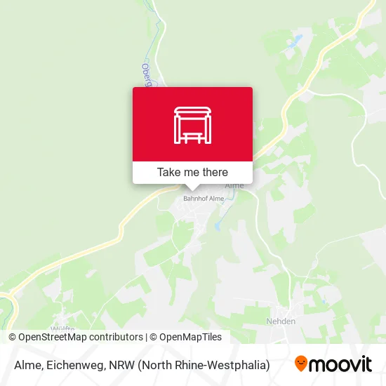 Карта Alme, Eichenweg
