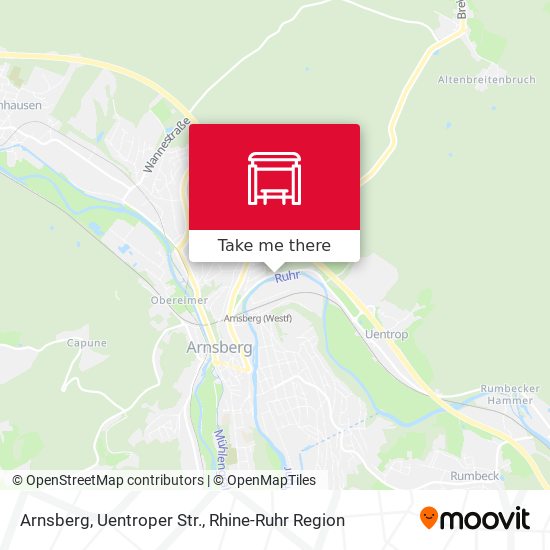 Arnsberg, Uentroper Str. map