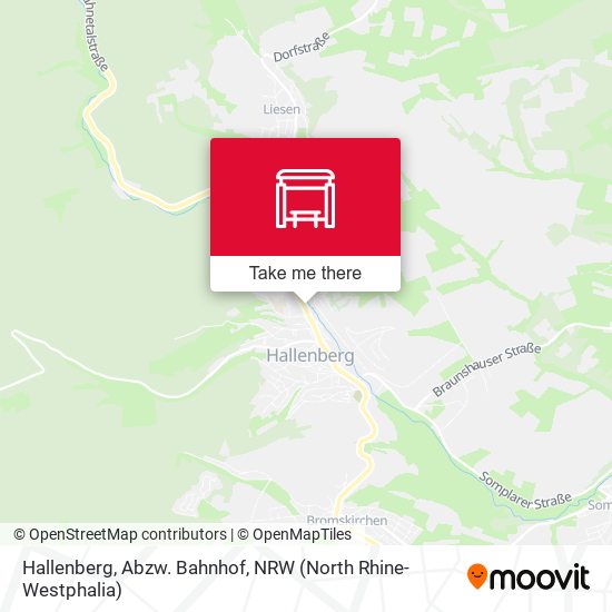 Hallenberg, Abzw. Bahnhof map