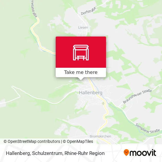 Карта Hallenberg, Schulzentrum