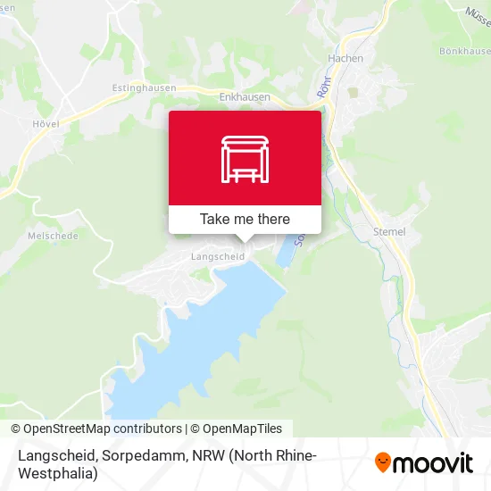 Карта Langscheid, Sorpedamm