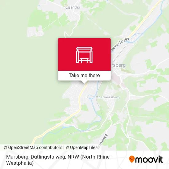 Marsberg, Dütlingstalweg map